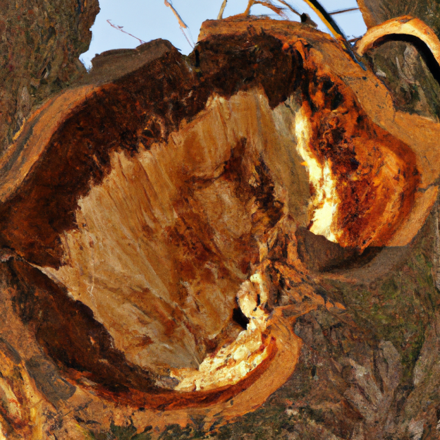 Ein von Aivys-Baumpflege entfernter Wurzelstock